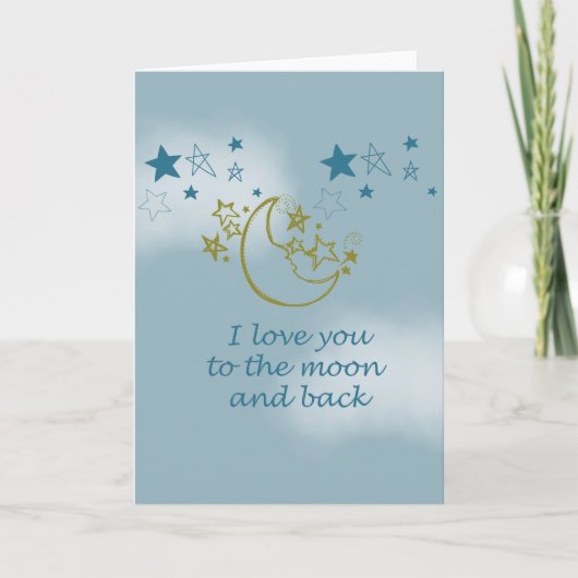 Mond und zurück karte (Vorderseite)