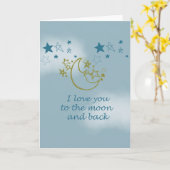 Mond und zurück karte (Gelbe Blume)