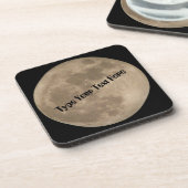 Mond-Untersetzer fertigen Getränkeuntersetzer (Linke Seite)