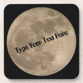 Mond-Untersetzer fertigen Getränkeuntersetzer (Vorderseite)