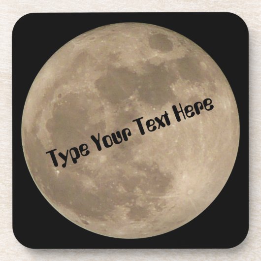 Mond-Untersetzer fertigen Getränkeuntersetzer (Vorderseite)