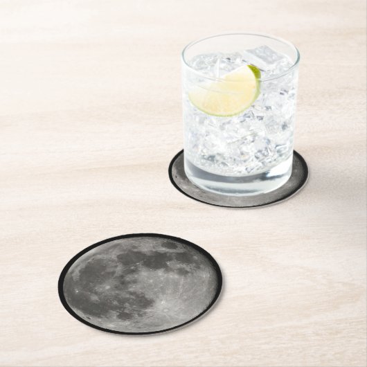 Mond-Untersetzer Runder Pappuntersetzer (Vor Ort)