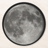 Mond-Untersetzer Runder Pappuntersetzer (Vorderseite)