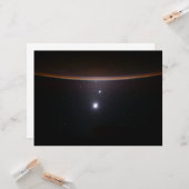 Mond, Venus, Jupiter & Earth (ISS) (NASA) (Space) Karte (Vorderseite/Rückseite Beispiel)