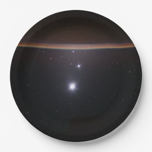 Mond, Venus, Jupiter & Earth (ISS) (NASA) (Space) Pappteller (Vorderseite)