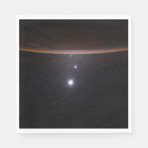 Mond, Venus, Jupiter & Earth (ISS) (NASA) (Space)