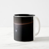 Mond, Venus, Jupiter & Earth (ISS) (NASA) (Space) Zweifarbige Tasse (VorderseiteRechts)