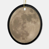 Mond-Verzierungs-personalisierte Keramik Ornament (Links)