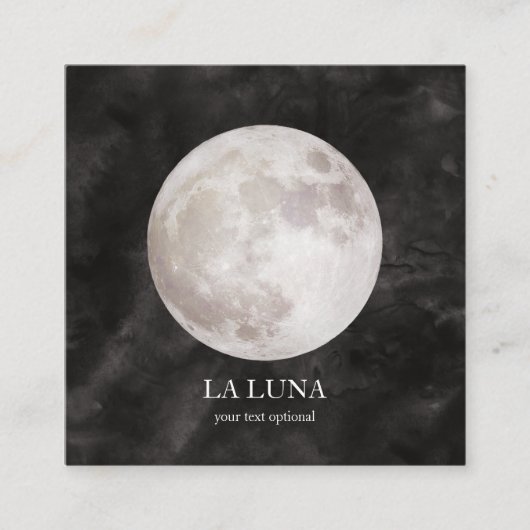 Mond  Visitenkarte (Vorderseite)