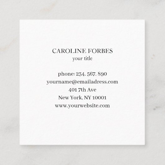 Mond Visitenkarte (Rückseite)