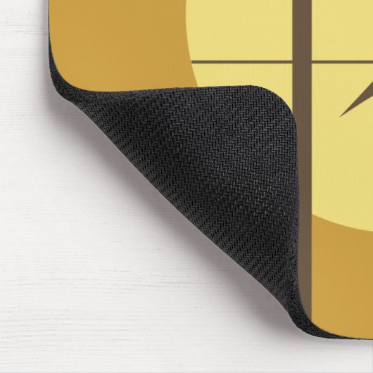 Mond-Vogel Mousepad (Ecke)