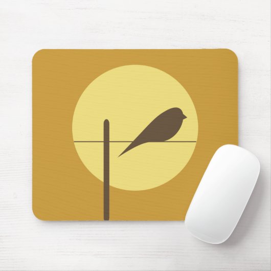 Mond-Vogel Mousepad (Mit Mouse)