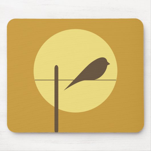 Mond-Vogel Mousepad (Vorne)