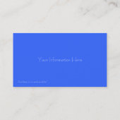 Mond von den Raum-Visitenkarten Visitenkarte (Rückseite)