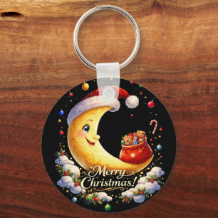 Mond Weihnachten Schlüsselanhänger