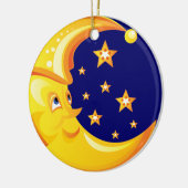 Mond-Weihnachtsverzierung Keramik Ornament (Links)