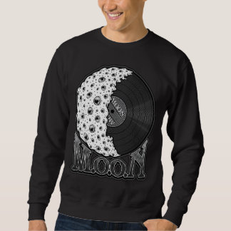 MOND-Weiß DarkStroke Sweatshirt