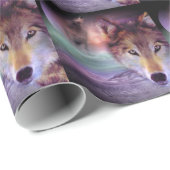 Mond-Wolf Geschenkpapier (Rolleneckpunkt)
