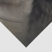 Mond-Wolf-Rudel-Dekupage Seidenpapier (Ausschnitt)