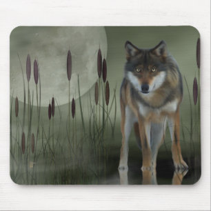 Mond-Wolf - Wolf, Tiere Mousepad