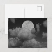 Mond & Wolken über Kansas Postkarte (Vorne/Hinten)