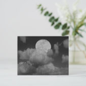 Mond & Wolken über Kansas Postkarte (Stehend Vorderseite)