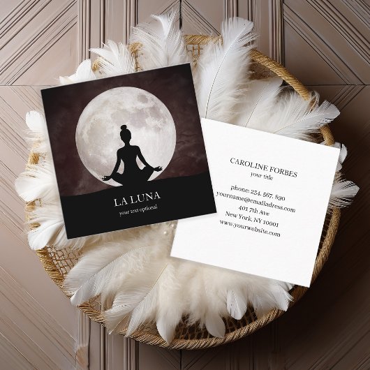 Mond Yoga  Visitenkarte