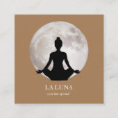 Mond Yoga Visitenkarte (Vorderseite)