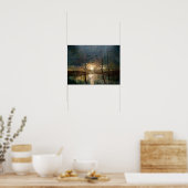 Mond, zeitgenössische Kunst. Poster (Küche)