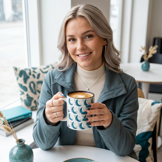 Mond Zweifarbige Tasse