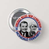 Mondale-Ferraro jugate - Knopf Button (Vorne & Hinten)