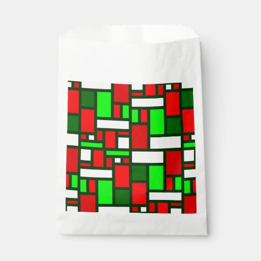 mondäne Weihnachtskunst abstrakt Geschenktütchen (Vorderseite)