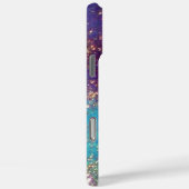 MONDANGEL IN BLUE GOLD GLITZERN Monogramm Case-Mate iPhone Hülle (Rückseite / Rechts)