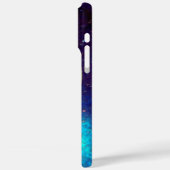 MONDANGEL IN BLUE GOLD GLITZERN Monogramm Case-Mate iPhone Hülle (Rückseite / Links)