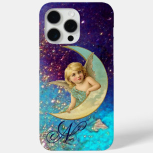 MONDANGEL IN BLUE GOLD GLITZERN Monogramm Case-Mate iPhone Hülle