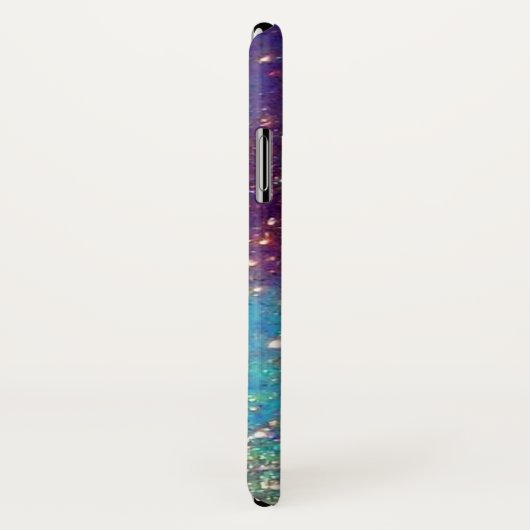 MONDANGEL IN BLUE GOLD GLITZERN Monogramm Case-Mate iPhone Hülle (Hinten/Rechts)