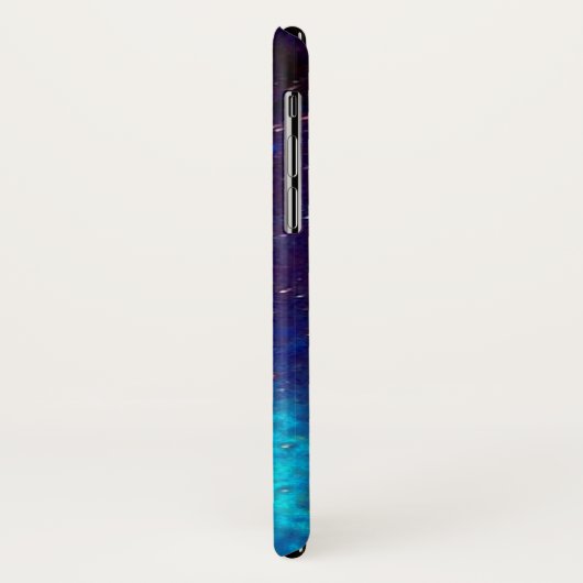 MONDANGEL IN BLUE GOLD GLITZERN Monogramm Case-Mate iPhone Hülle (Hinten/Links)