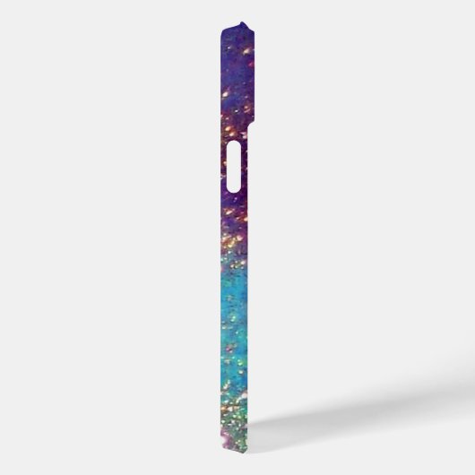 MONDANGEL IN BLUE GOLD GLITZERN Monogramm Case-Mate iPhone Hülle (Rückseite / Rechts)