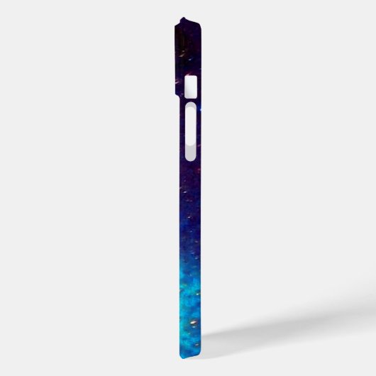 MONDANGEL IN BLUE GOLD GLITZERN Monogramm Case-Mate iPhone Hülle (Rückseite / Links)