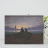 Mondaufgang am Meer (von Caspar David Friedrich) Karte (Stehend Vorderseite)