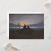 Mondaufgang am Meer (von Caspar David Friedrich) Karte (Vorderseite/Rückseite Beispiel)