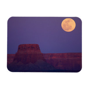 Mondaufgang über Tower Butte, Arizona Magnet