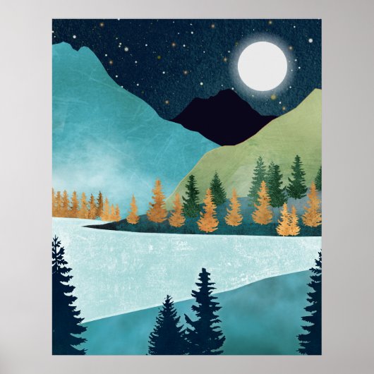 Mondaufgangssee Poster (Vorne)