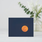 Mondaufstieg des Super-Mondes | Savannah, Georgien Postkarte (Stehend Vorderseite)