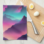 Mondaufstieg Geschirrtuch (Viertel Falte)