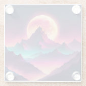 Mondaufstieg Glasuntersetzer (Rückseite)