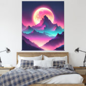 Mondaufstieg Leinwanddruck (Insitu (Schlafzimmer))