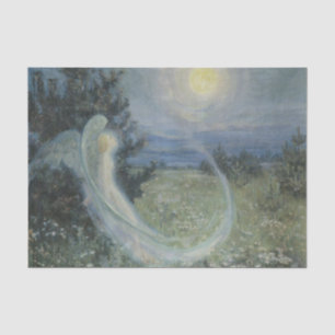 Mondaufstieg mit dem Engel von Jakunchikova Seidenpapier