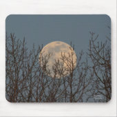 Mondaufstieg über den Bäumen Mousepad (Vorne)