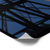 Mondaufstieg unter der Walkway Bridge Poster (Ecke)